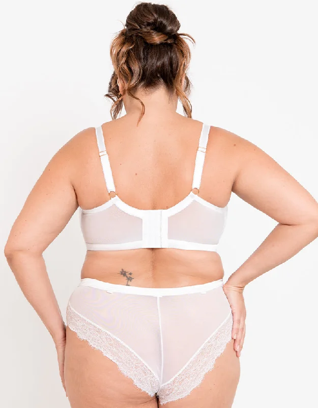 Liaison Vienna Padded Longline Balcony Bra White