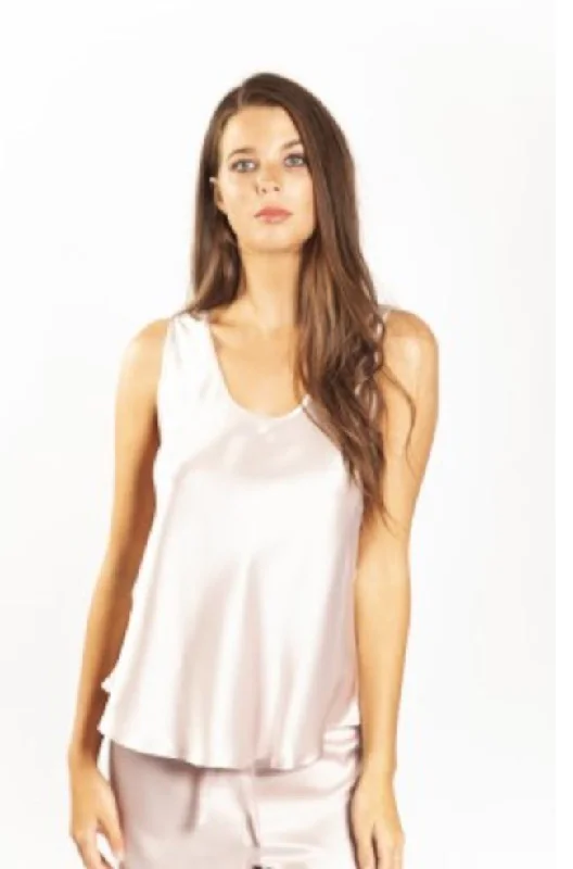 Smooth Silk Singlet (Blush)