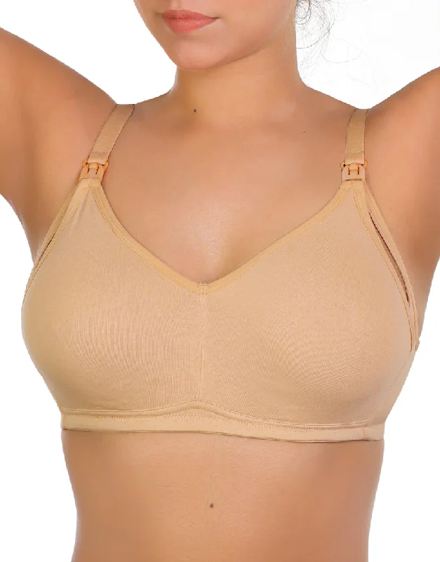 LOSHA DOUBLE LAYERED WIRE-FREE NURSING BRA-SKIN