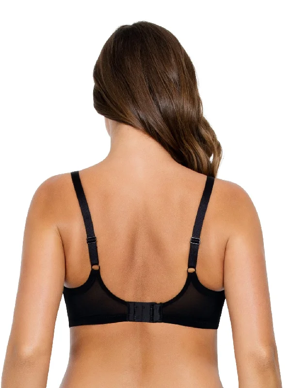 Lulu Underwire Bra - Black w Pewter - P5612