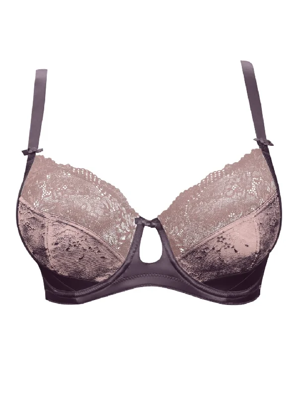 Mariela Unlined Wire Bra - Plum w Nostalgia Rose - P5582