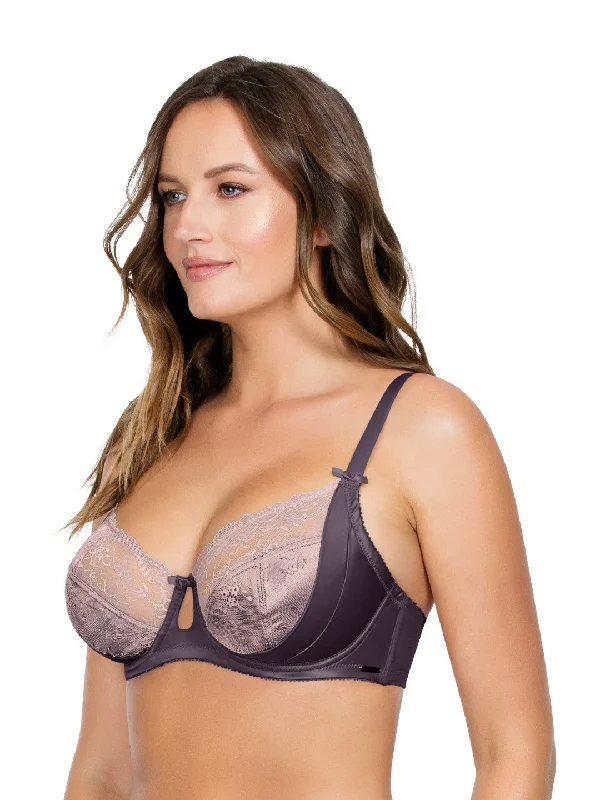 Mariela Unlined Wire Bra - Plum w Nostalgia Rose - P5582