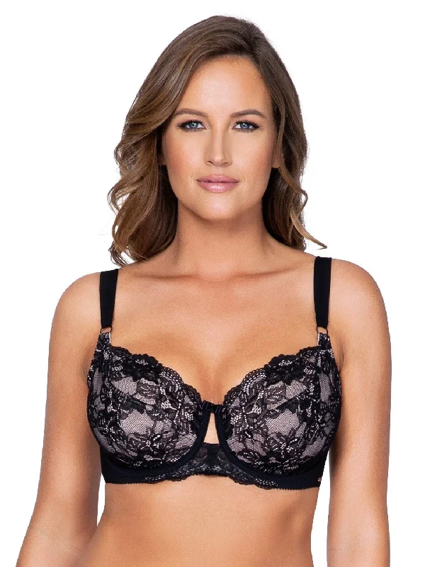 Marion Unlined Wire Bra - Black - P5392