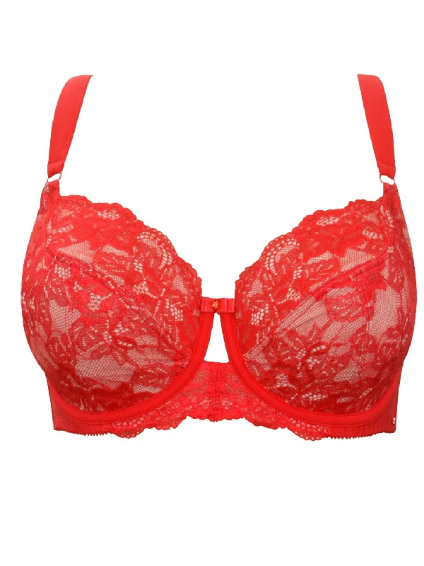 Marion Unlined Wire Bra - Tango Red - P5392