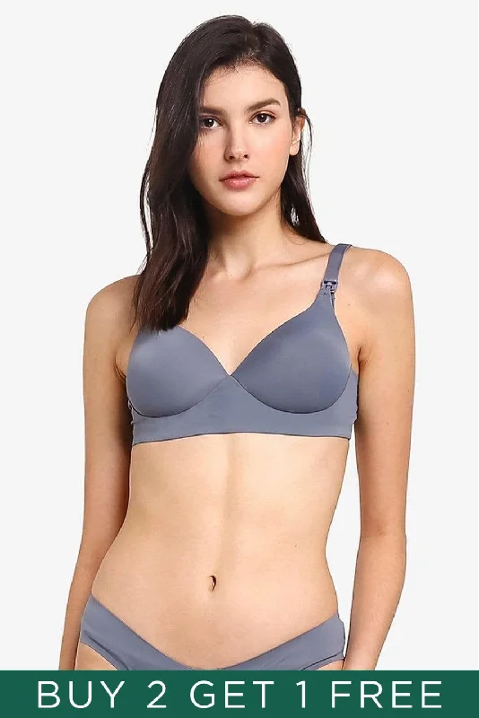 Melinda Microfibre Nursing Bra Grey