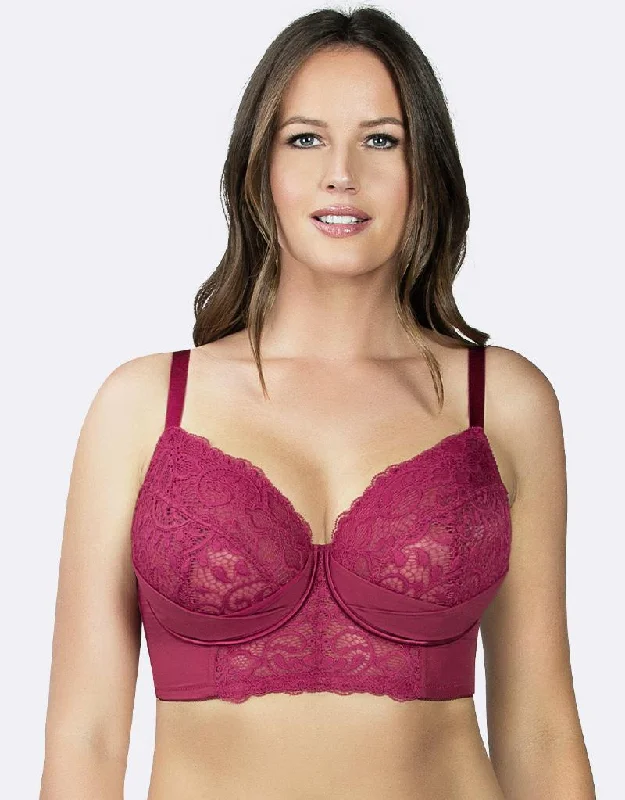 Parfait Cora Longline Bra Crimson