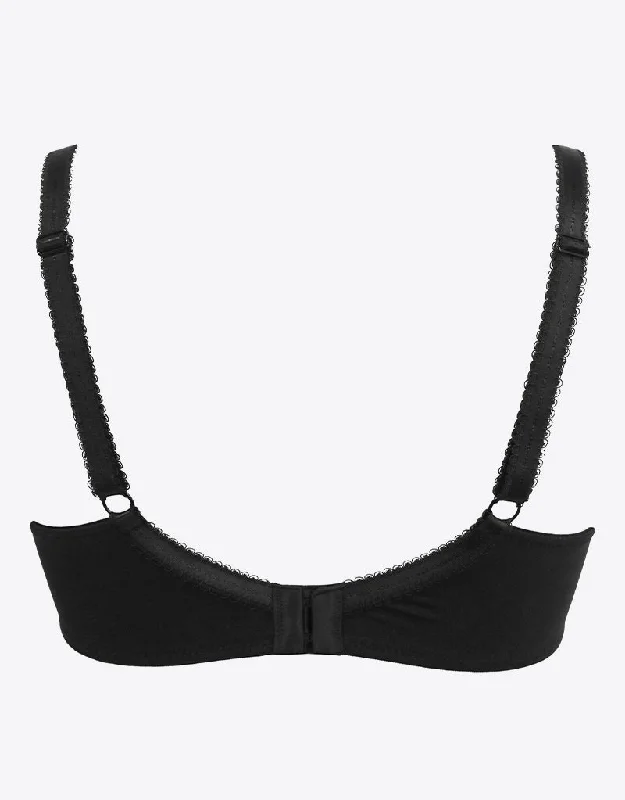 Pour Moi Aura Side Support Underwired Bra Black