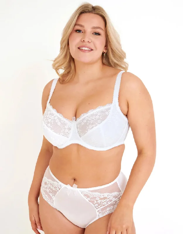 Pour Moi Flora Balconette Bra White