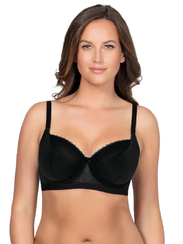 Romina Unlined Wire Bra - Black - P5522