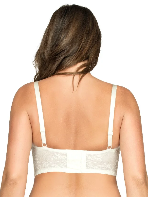 Sandrine Plunge Longline Bra - Ivory - P5351