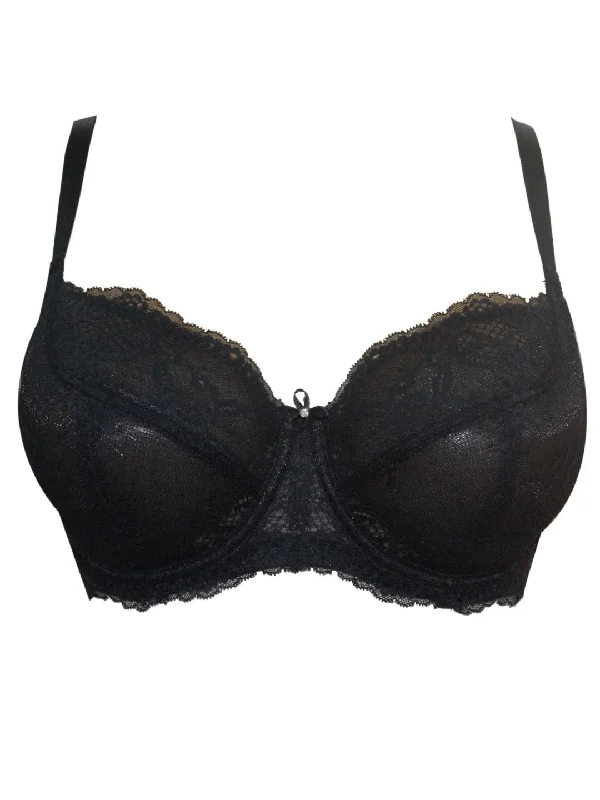 Sandrine Unlined Wire Bra - Black - P5352