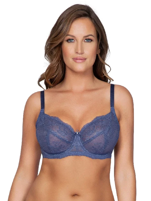 Sandrine Unlined Wire Bra - French Blue - P5352