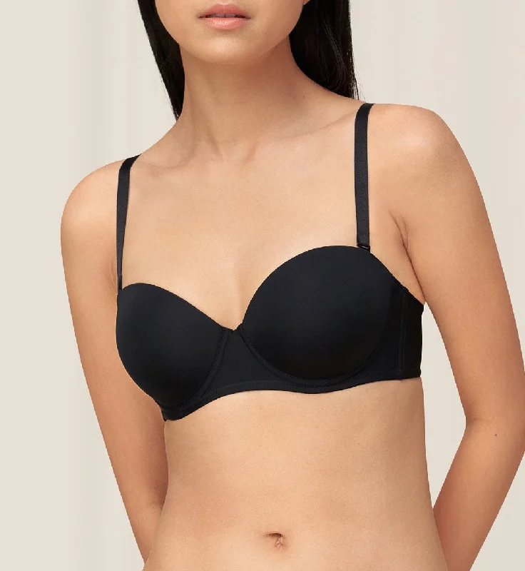 SIMPLY EVERYDAY WIRED PUSH UP DETACHABLE BRA