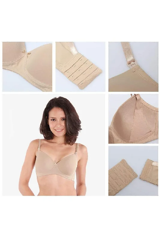 Maia Microfibre Nursing Bra Nude