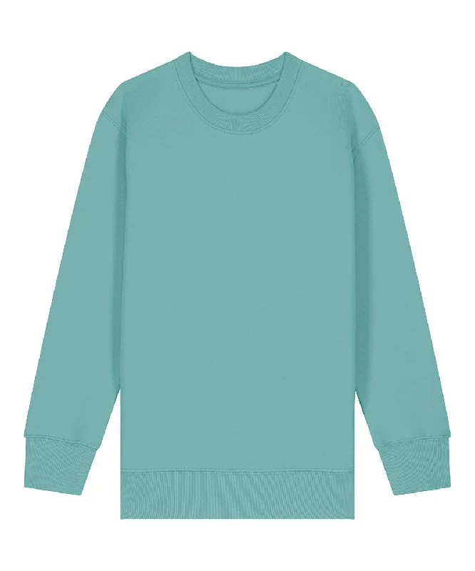 Teal Monstera - Kids Mini Changer 2.0 iconic crew neck sweatshirt (STSK181)