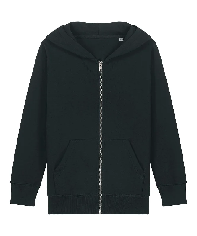 Black - Kids Mini Cultivator 2.0 iconic zip-thru hoodie sweatshirt (STSK182)