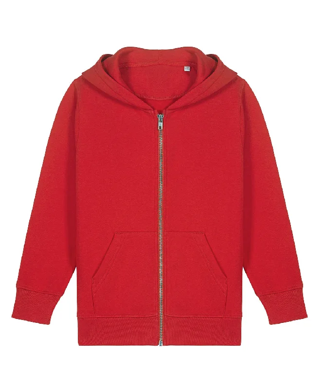 Red - Kids Mini Cultivator 2.0 iconic zip-thru hoodie sweatshirt (STSK182)