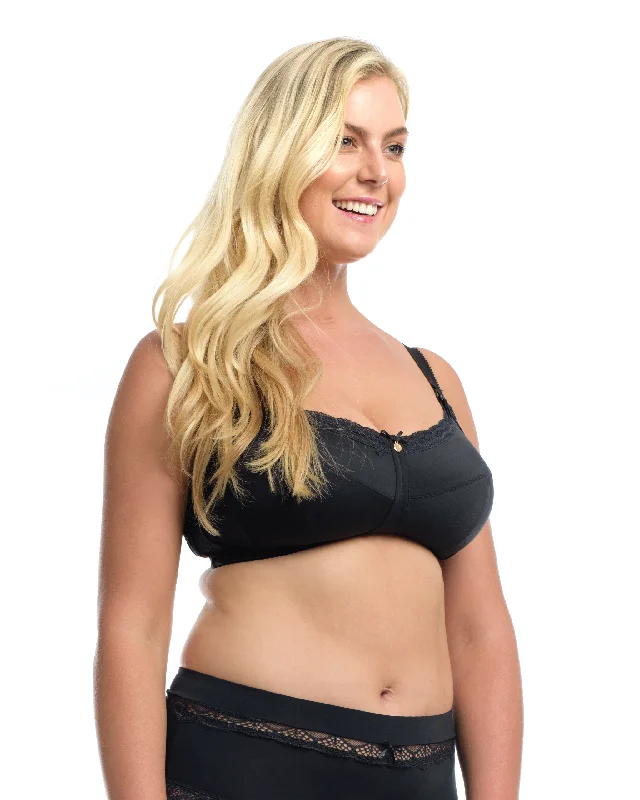 THE ESSENTIAL NURSING BRA: Black