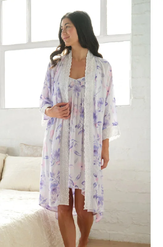 Floral Rain Chemise (Mauve)