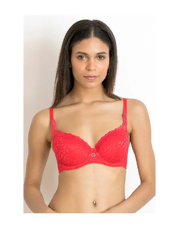 LOSHA LUXE LACE DOUBLE LAYERED WIRED BRA-BITTERS SWEET