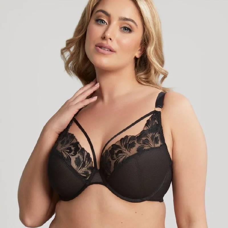 Jaida Plunge Bra - 10536 - Black