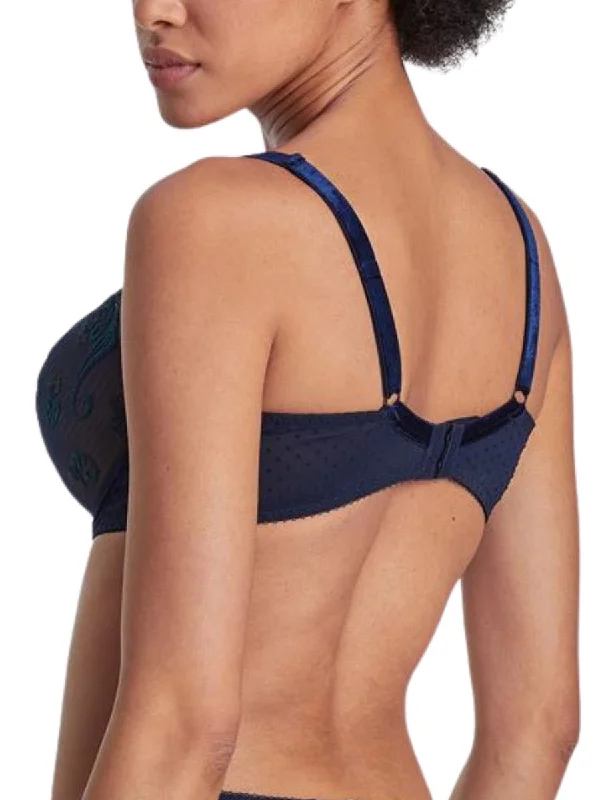 Velvet Memories Half Cup Bra - Twilight