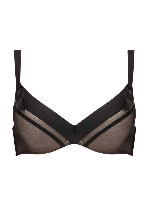 Accent Push Up Bra - Black