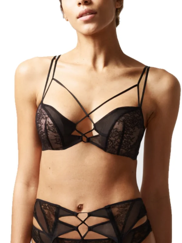 Mystery Push Up Foam Bra - Black