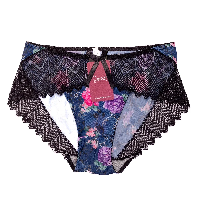 Sajiero Funky Printed Net Panty