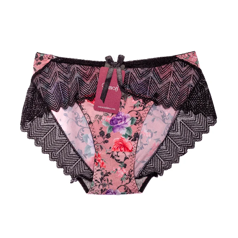 Sajiero Funky Printed Net Panty