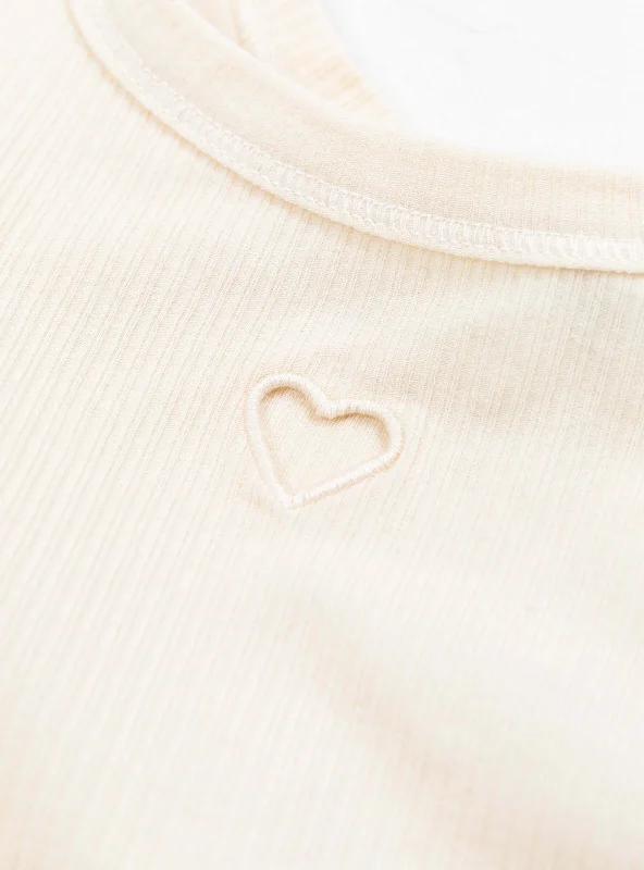 Heart Bra Undyed