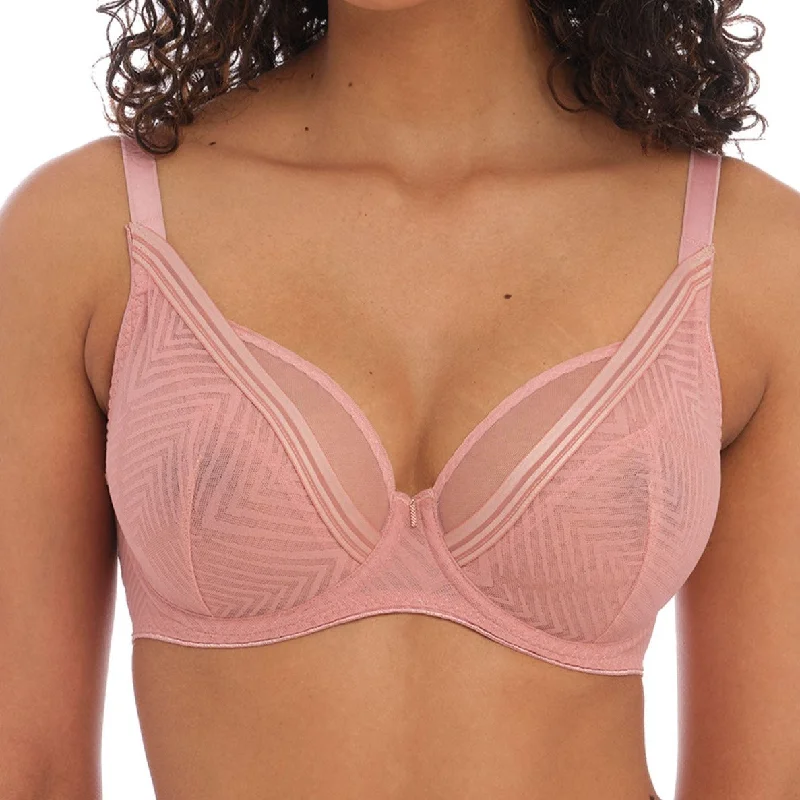 Tailored High Apex Plunge Bra - AA401121 - Ash Rose