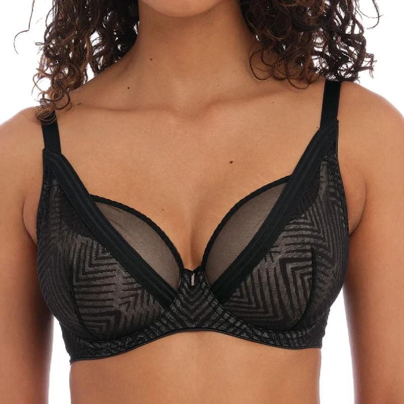 Tailored High Apex Plunge Bra - AA401121 - Black