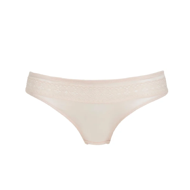 Pure Silk and Organic Cotton Brief - Champagne