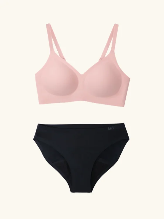 Kiri Heather Pink Bra & Panty Bundle Set