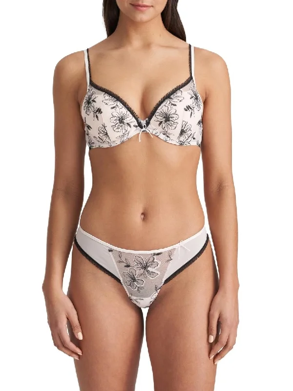 Noorah Push Up Bra - Black/Blush