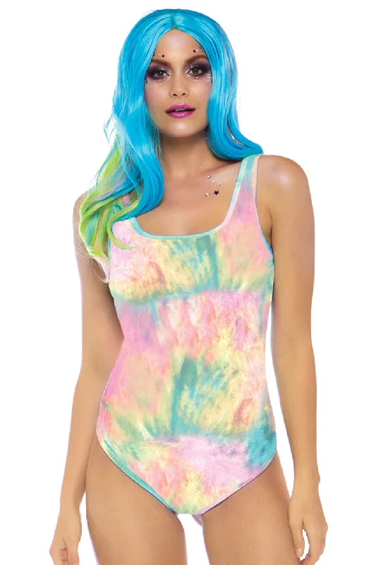 Pastel Tie Dye Tank Bodysuit