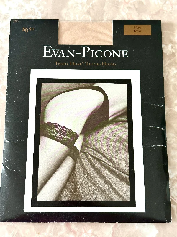 Evan-Picone American Lace Top LONG Stockings Thigh Highs