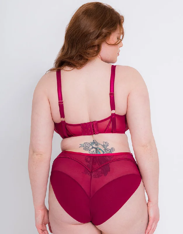 Scantilly Senses Plunge Bra Cherry