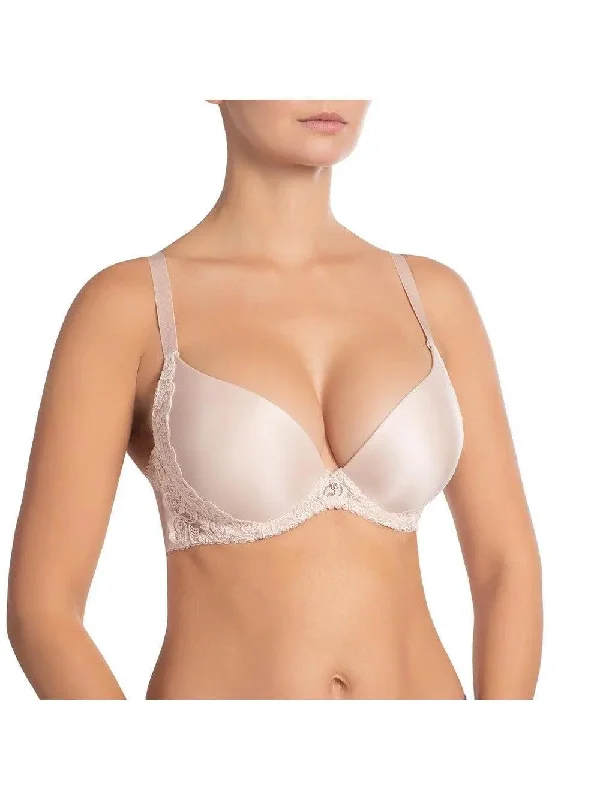 Silver Peony Evelen Push Up Bra