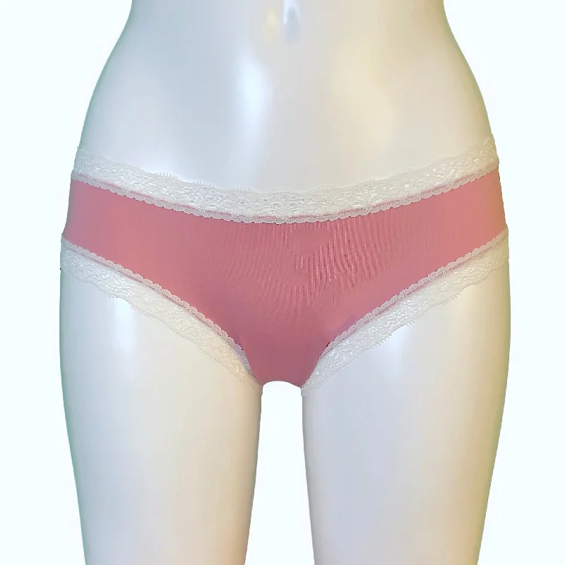 Soft Touch Cheeky Fit Brief - Antique Rose & Ivory