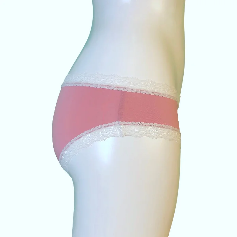 Soft Touch Cheeky Fit Brief - Antique Rose & Ivory