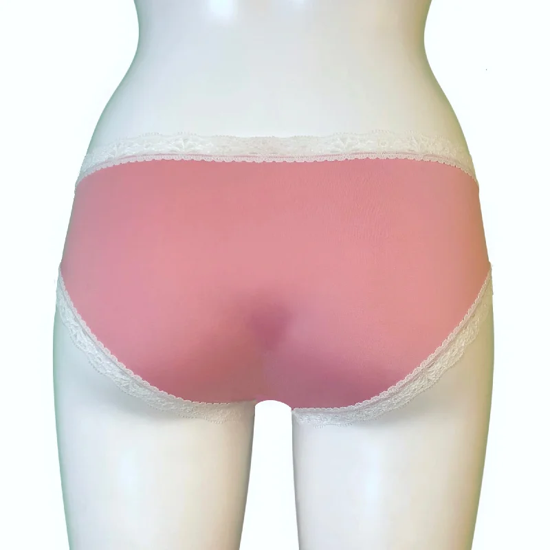 Soft Touch Cheeky Fit Brief - Antique Rose & Ivory