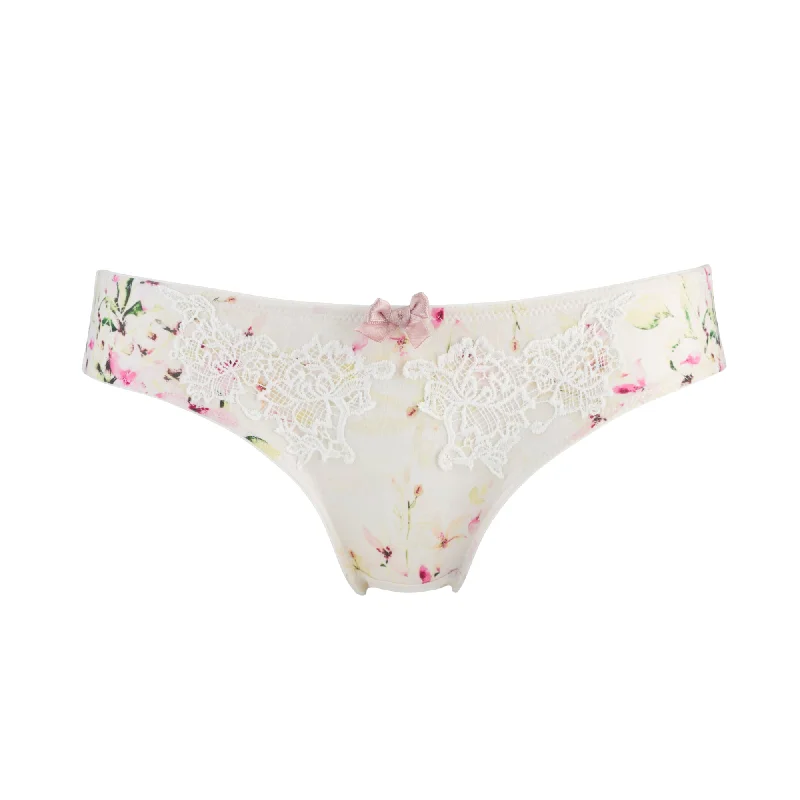 Pure Silk and Organic Cotton Lingerie- Sunbleached Brief Panty