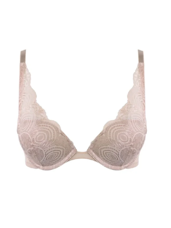 Triangle Push Up Bra - Creamy Pearl