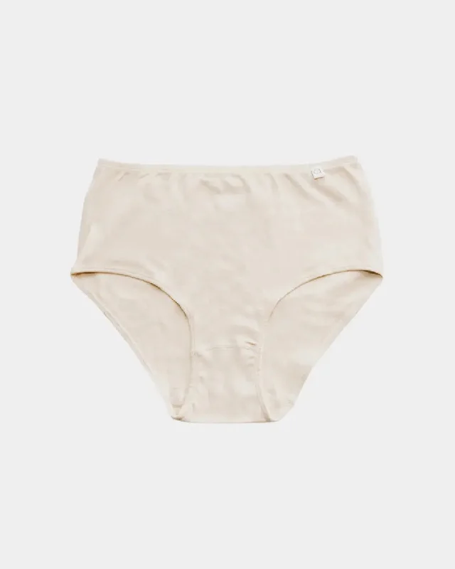 Womens Classic Brief - Creme Brulee - 100% Organic Cotton