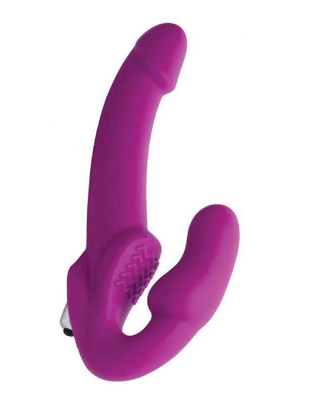 Strap U Evoke Vibrating Strapless Silicone Strap On