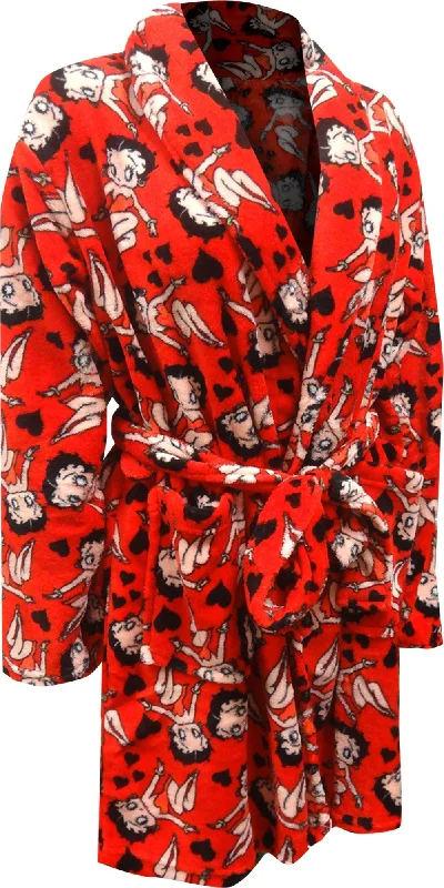 Betty Boop Red Plus Size Super Soft Plush Robe