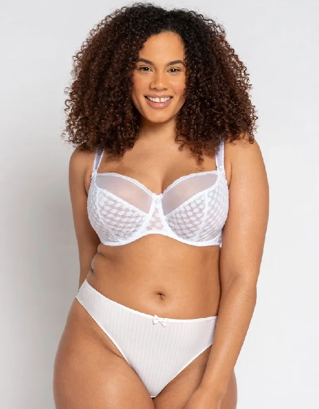 Curvy Kate Dottie Balcony Bra White