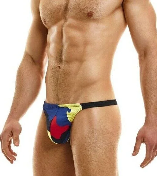 MODUS VIVENDI Thong Camouflage With Roomy Pouch Soft and Smooth Camo Black 12